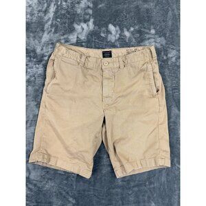 J.Crew Mens Stanton Khaki Shorts Size 29 Durable Cotton Casual
